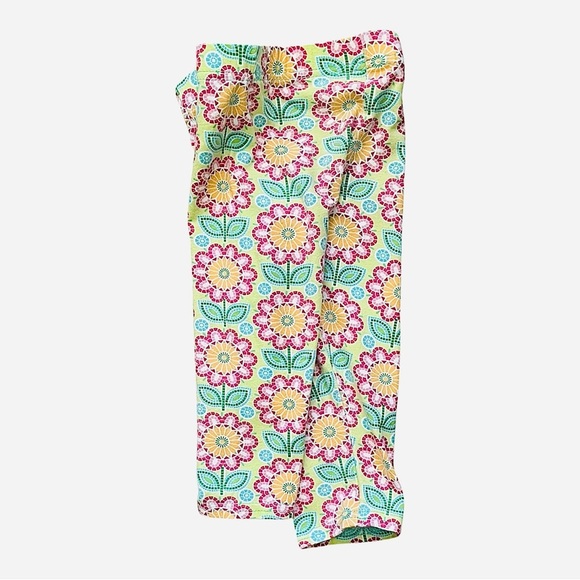 Rare Editions floral multicolor pull-on leggings Girls 2T elastic waist - Picture 3 of 8